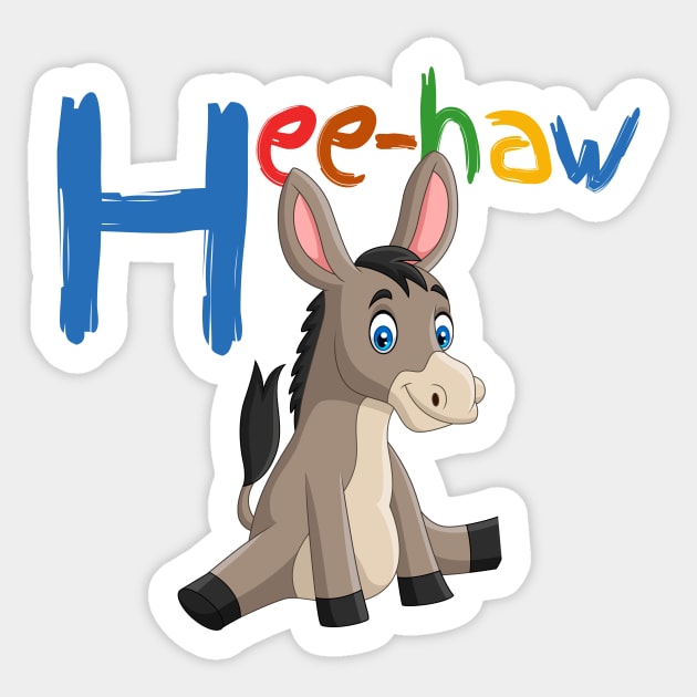 Donkey Hee-Haw Sticker by Dallen Fox